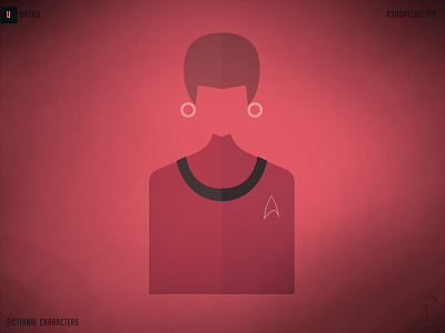 36 Days of Type_U: Uhura 36 days of type 36daysoftype adobe photoshop behance comic design illustration lieutenant minimal minimal red minimalism minimalist minimalist logo star star trek type art type design typeface typography uhura