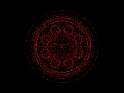 Card Back cards eye motion motion design motion graphics occult pattern pentagram poster star tarot tarot card vector