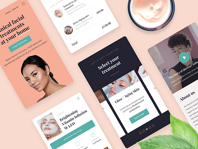 dermoi! Mobile app beauty clean contrast dark ecommerce flat ui health healthcare ios iphone minimal mobile modern pastel pink responsive simple web