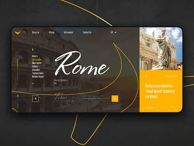 Tesoro Travel - Italian Travel Agency. Website agency interface italy minimal travel trendy ui web web design website design