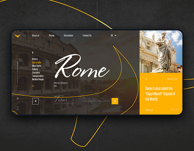 Tesoro Travel - Italian Travel Agency. Website agency interface italy minimal travel trendy ui web web design website design