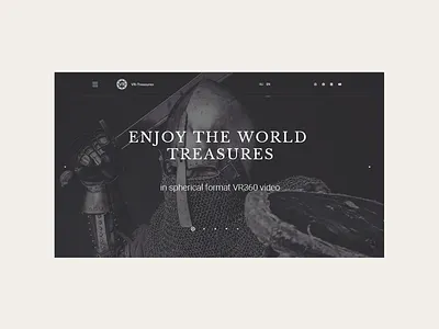 Landing page for VR-tourism freelance landing landing design landing page ui uidesign uiuxdesign ux web webdesign website