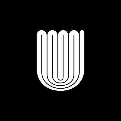 U 36 days of type 36daysoftype black white challenge fontface geometric letter minimal minimalist typeface typography