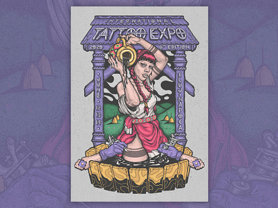 Tattoo Expo 2020 badass coverart digitalillustration drawing feminine festival poster gigposter graphicdesign illustration illustrator ink portrait poster poster art poster design poster illustration tattoo traditional visual identity