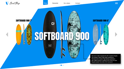 surfshop ui ux web design