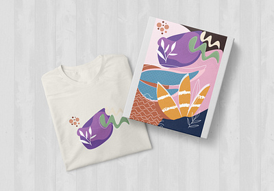 Tshirt and Diary Abstract Pattern Design abstract colorful art colorful design colorfull design diary diary design leaf leaves orange pattern pattern art purple sea sea leaf tshirt tshirt art tshirtdesign vector