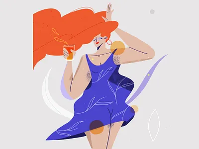 Dance, dance dance! dance illustration juice quarantine stayhome staythefuckhome woman