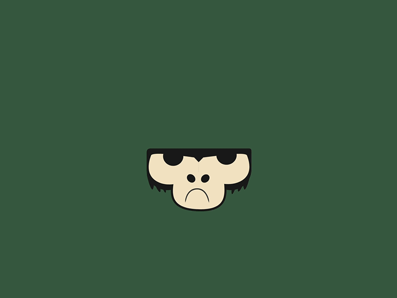 Monkey Brain 2d 2d animation animal animation brain corona flat green monkey