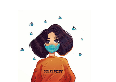 Quarantine! stay safe! corona illustration procreate quarantine stay home stay safe