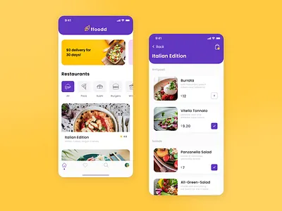 Food Delivery App app delivery design food food app food delivery app ios mobile mobile app ui ux