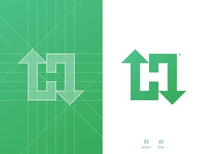 H arrows flow, letter mark negative space logo design icon a b c d e f g h i j k l m app icon arrows brand identity branding for sale for sale unused buy grid layout h icon letter mark lettermark logo design logomark logotype designer monogram n o p q r s t u v w x y z negative space smart mark symbol