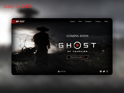 Daily Ui 048 - Coming Soon 048 coming soon coming soon page daily ui daily100challenge dailyui dark design desktop dribbble invite game gaming invite japanese photoshop playstation 4 ui ui design uidesign ux