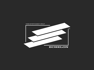 Echelon Home Entertainment Group 80s branding design illustration logo minimal vaporwave vector