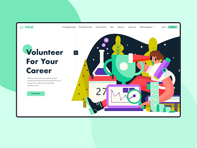 Landing Page Illustration branding illustration ui design ux web