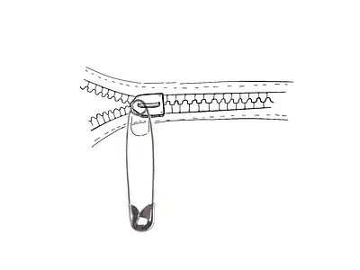 Zip + pin 2d 2d art artlife design draw drawing drawingart drawings illustration lifeart lineart sketching