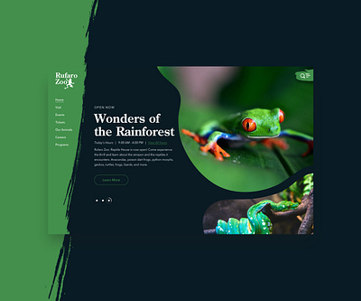 Rufaro Zoo - Green frog rainforest snake ui uiux uxui zoo