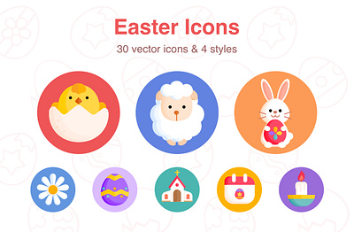 easter icons animal animals avatar avatar icons bunny calendar celebration chicken church easter egg holiday icon icon set icons kid sheep