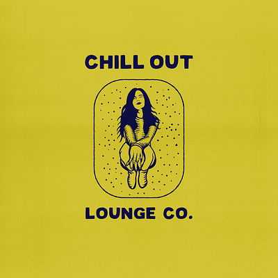 Chill Out Lounge Co. apparel apparel design artwork artworkforsale branding chill company design design for good design for sale girl illustration lettering logo lounge tee design type typography vector vintage