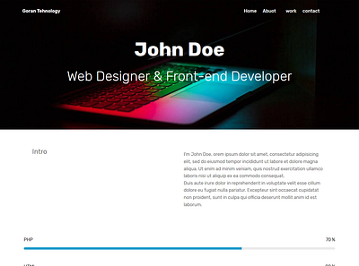 Cv Templates css3 design html5 javascript web