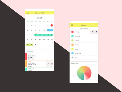 Daily UI- calendar app daily ui dailyui design designer ui ui design uiux ux