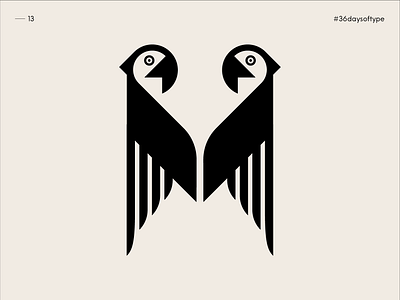 M for Macaws - 36 Days of Type 2020 alphabet alphabet typography bestiary bird bird logo birds graphicdesign johannlucchini logotype logotypes macaw macaws negative space parrot parrot logo parrots