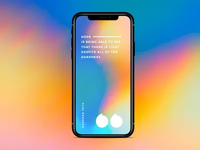 Hope [iPhone Background] art clean design graphic design layout lettering minimal quote quote design quotes typography vector