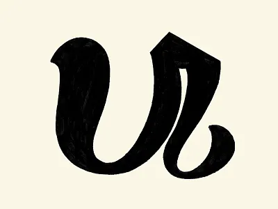 Letter U 36daysoftype branding hand drawn hand type handlettering illustration letter love lettering lettermark logo logodesign logomark logotype sketches textured type type art type design type treatment typography
