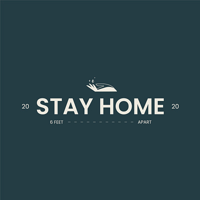 Stay Home 2020 chattanooga corona coronavirus covid covid 19 hands logo design typography wash hands