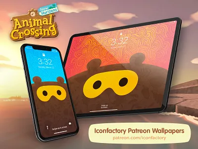 Animal Crossing Wallpapers adorable animal crossing bear cute gedeon maheux ios ipad iphone macos nintendo nintendoswitch patreon switch tom nook video game wallpaper