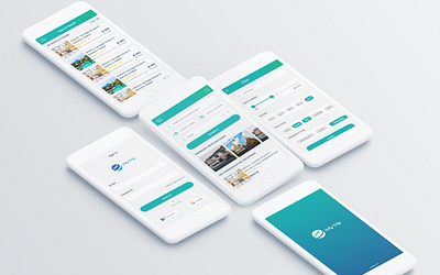 Hotel Booing Application app home page design login page