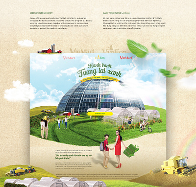 VinMart | Green Future Journey design graphic landing page landingpage nature ui vinmart web website