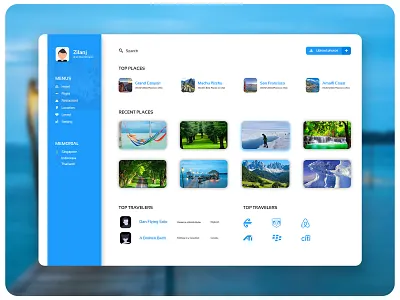 Travel web dashboard clean design homepage homepage design psd template travel travel agency travel app traveling trip ui ux web web application web applications web design website design