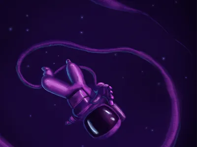 lost spaceman digital painting digitalart illustration space spaceman