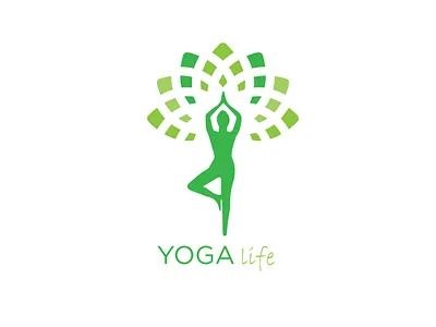 yogalife beauitiful branding company company branding design icon illustration logo minimal vector