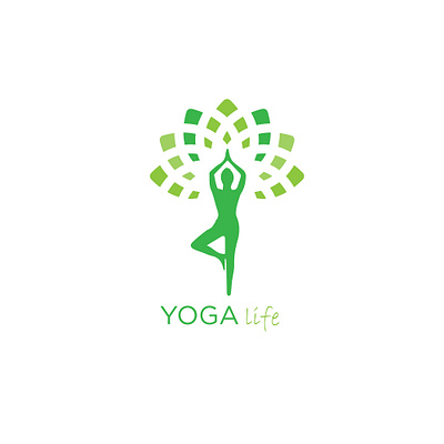 yogalife beauitiful branding company company branding design icon illustration logo minimal vector