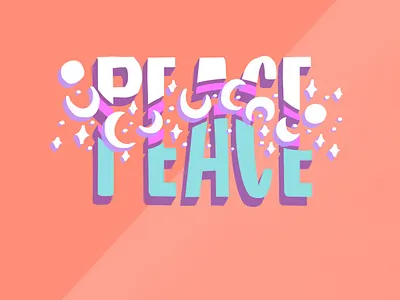 Peace 3 faithfulness fruits fruitsofthespirit gentleness goodness illustration joy kindness lettering typography