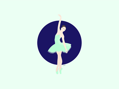 Ballerina beauty illustration sense of beauty vector