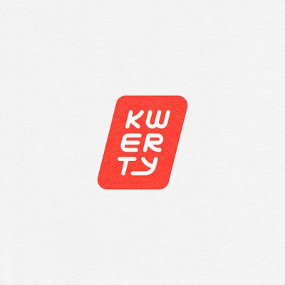 KWERTY badge brand branding computer design keyboards laptop lettering logo modern monogram type typography