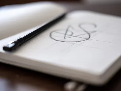 Voak Sportswear Monogram design geometric geometry monogram preview sketch sneak peek sports sportswear winnipeg