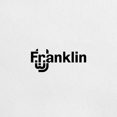 Franklin boston terrier custom design dog franklin gothic lettering logo modern type typeface typography