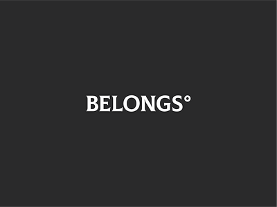 Belongs branding branding agency branding and identity brandmark brown gray leather logo sophisticated strong symbol typebrandmark