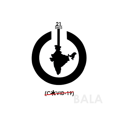 Shutdown - India covid 19 design graphic design illustration india logodesign shutdown typography