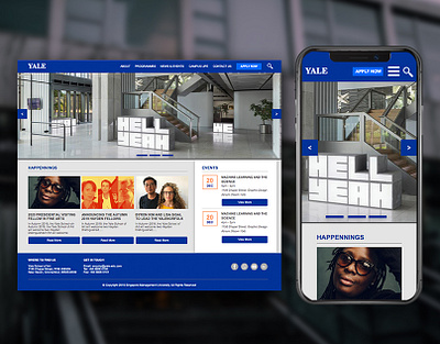 Yale School of Art Website: UX Case Study application design ia information architecture ixd mobile ui kit user interface ux