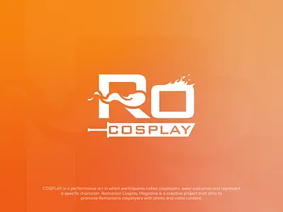 Ro Cosplay Magazine Signature branding design illustration logo magazine mark romania signature signature logo vector