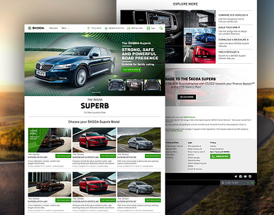 Skoda Superb: Website Design branding design research ux website