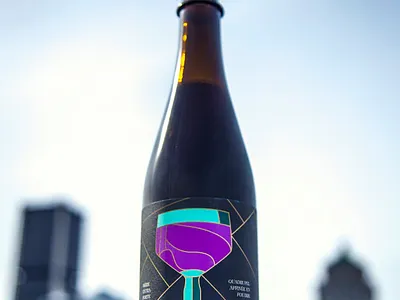 Moineau - Beer Label for Matera and Avant-Garde beer label bottle bottle design illustration quadrupel quebec