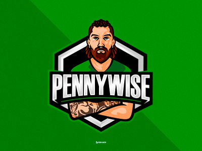 PENNYWISE MASCOT LOGO branding design esports gaming illustration logotype mascot mascot logo typography vector