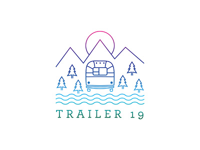 Trailer 19 Vector Illustration artwork branding design illustration logo typography vector