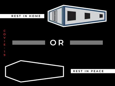 Rest in Home or Rest in Peace! corona covid 19 design design graphic illustration