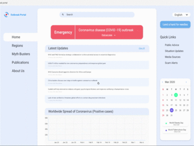 Outbreak Portal - II adobexd design outbreak outbreak portal portal ui uidesign uiux uix xd design